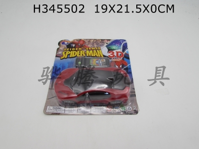 H345502 - 3D light remote control car (spider man)