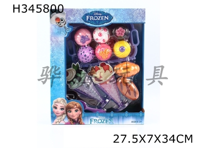 H345800 - Ice snow princess exquisite cake ice cream with sliced bread