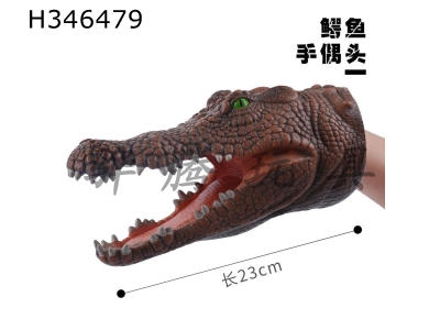 H346479 - 9-inch crocodile puppet head