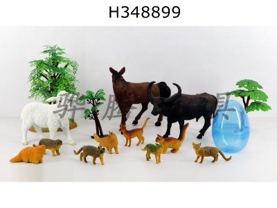 H348899 - 15 sets of simulation dinosaur models