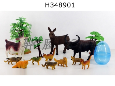 H348901 - 15 sets of simulation dinosaur models