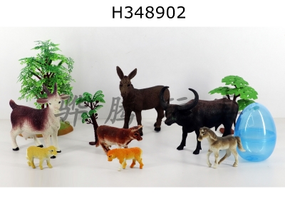 H348902 - 11 sets of simulation dinosaur models