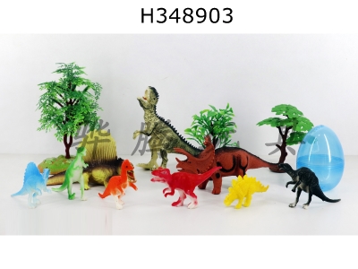 H348903 - 13 sets of simulation dinosaur models