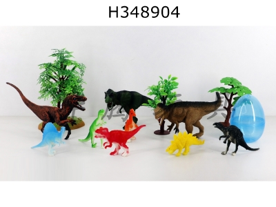 H348904 - 13 sets of simulation dinosaur models