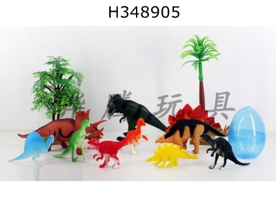 H348905 - 12 sets of simulation dinosaur models