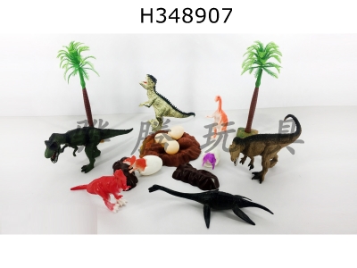 H348907 - 16 sets of simulation dinosaur models