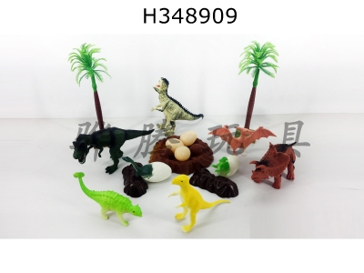 H348909 - 16 sets of simulation dinosaur models