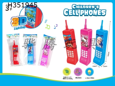 H351945 - Princess ice and snow mobile phone (3D image changing puzzle music mobile phone)