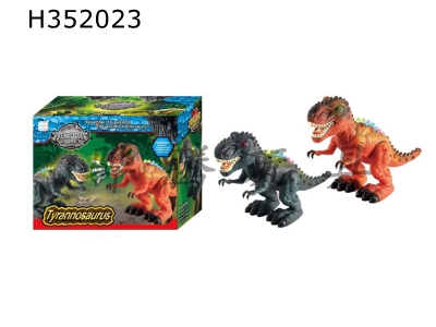 H352023 - Tyrannosaurus Rex (English) electric crawling dinosaur, with light and sound,