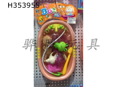 H353955 - Lace Bath + bottle blowing doll