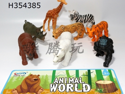 H354385 - 8 sets of high-grade forest animals