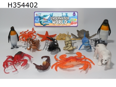 H354402 - 15 sets of simulation marine life