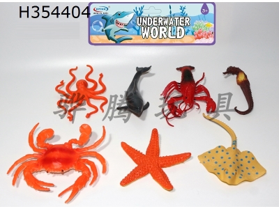 H354404 - 7 sets of simulation marine life