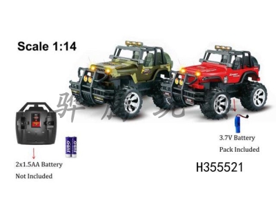 H355521 - Simulation 1:14 off road Jeep remote control vehicle