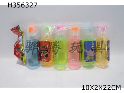 H356327 - Six sugar water guns and gas bottles in one bag