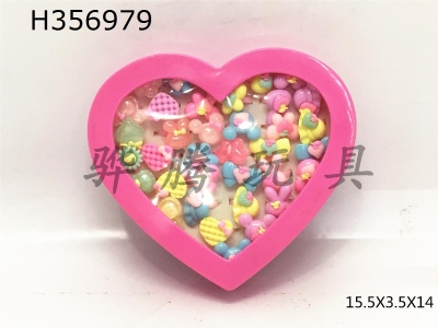 H356979 - Peach heart window box 36 rings