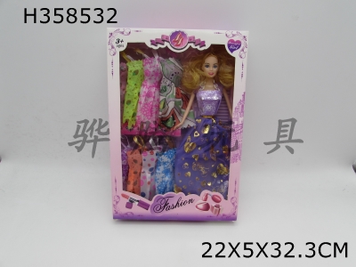 H358532 - 11.5-inch solid body, firm feet, movable hand Barbie