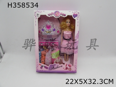 H358534 - 11.5-inch solid body, firm feet, movable hand Barbie