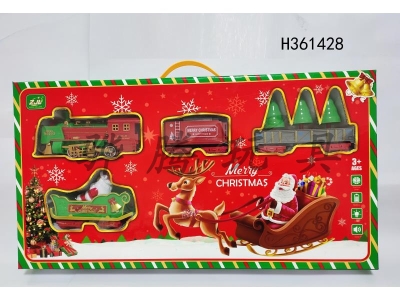 H361428 - Electric Christmas track train (Christmas song + train sound + light)