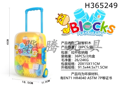 H365249 - Puzzle building blocks (78pcs)