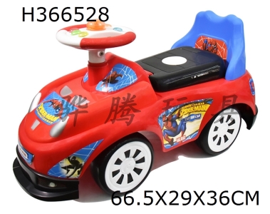 H366528 - Spiderman baby new wheel coaster with lights, music and underbody