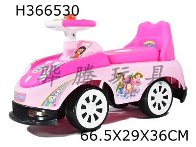 H366530 - Pink Angel Baby new wheel coaster with music and underbody