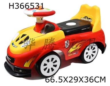 H366531 - Red racing baby new wheel coaster with lights, music and underbody