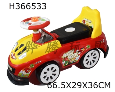 H366533 - Angry bird baby new wheel coaster with lights, music and underbody
