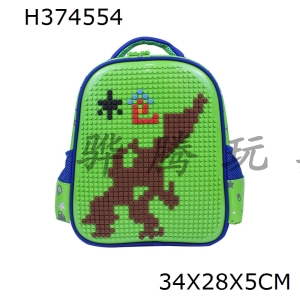 H374554 - Puzzle bag (blue and green)