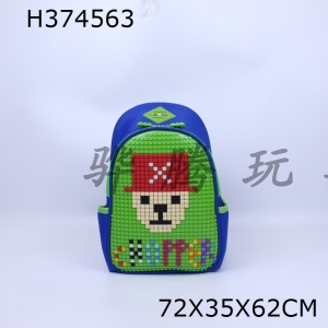 H374563 - Puzzle bag (blue and green)