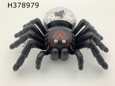 H378979 - Dragline black spider (snowflake)