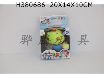 H380686 - 11 inch frog music bed bell