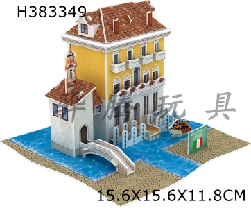 H383349 - Italian style folk house puzzle