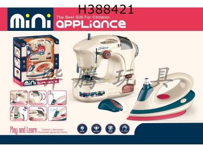 H388421 - Electric small sewing machine + iron combination