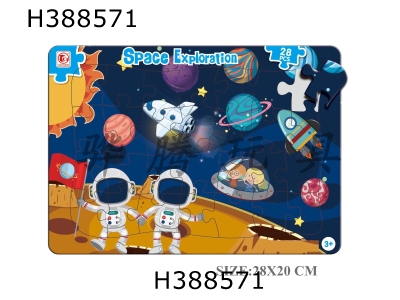 H388571 - 28 pieces of double-layer puzzle
