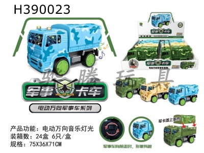 H390023 - Electric universal light music military truck (6)