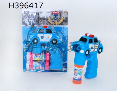 H396417 - Police car bubble gun (without electricity, 2 bottles of water)