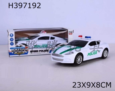 H397192 - Light music universal Martin police car (green)