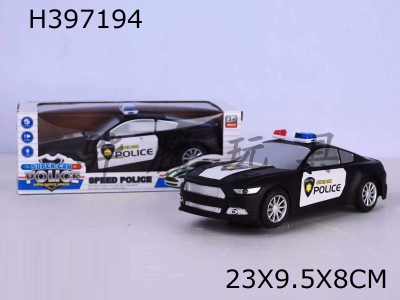H397194 - Light music universal Mustang police car (black)