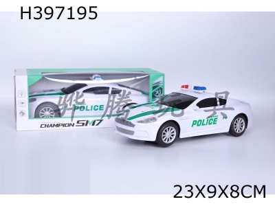 H397195 - Light music universal Martin police car (green)