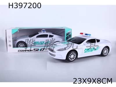 H397200 - Light music universal Martin police car (green)
