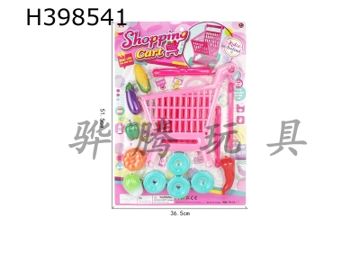 H398541 - Shopping cart with blow bottle vegetables