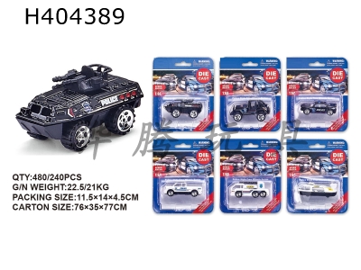 H404389 - 1:64 alloy police car