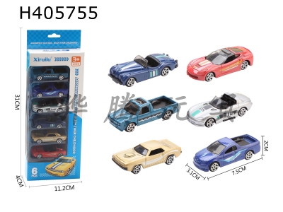 H405755 - 1: 64 city car with six taxiing alloy cars