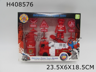 H408576 - Transformable fire truck suit
