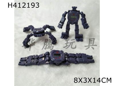 H412193 - Childrens electronic watch Transformers watch deformation robot