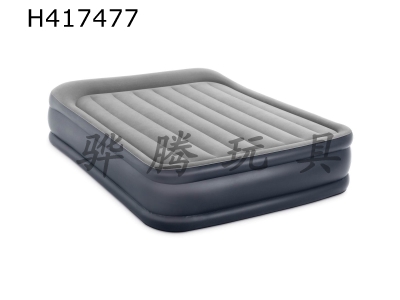 H417477 - Dark gray built-in pillow double-layer double-person wire drawing air bed