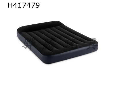 H417479 - Black and white built-in pillow single-layer double-person air bed