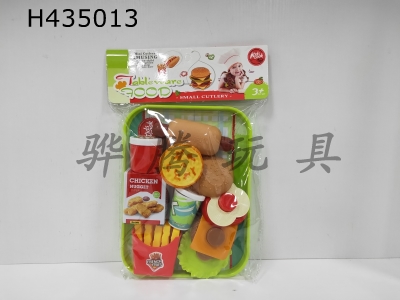 H435013 - Hamburger, French fries, hot dog and egg tart combination package