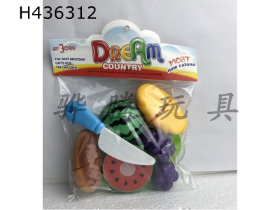 H436312 - 6-piece set of bread and fruit
